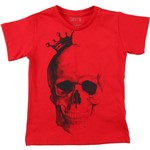 Camiseta Boo! Kids Coroa Vermelho 04 Anos