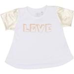 Camiseta Boo Kids Love Dourada