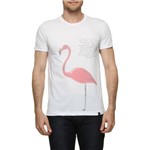 Camiseta Budha Khe Rhi Flamingo Pixelado