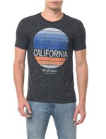 Camiseta Calvin Klein Jeans MC Estampa California Preta CAMISETA CKJ MC ESTAMPA CALIFORNIA - PRETO - P