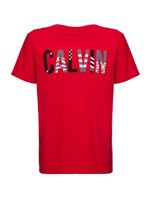 Camiseta Ckj Mc Est Calvin Usa - Vermelho - 2