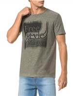 Camiseta Ckj Mc Est Free Style - Oliva - PP