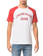 Camiseta Ckj Mc Est Logo Curva - Vermelho - P