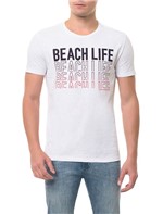 Camiseta CKJ MC Estampa Beach Life Branca Camiseta Ckj Mc Estampa Beach Life - Branco 2 - P