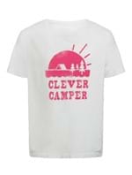 Camiseta Clever Camper de Algodão Branca Tamanho P