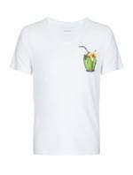 Camiseta Coco de Algodão Branca Tamanho G
