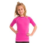 Camiseta Colors Infantil Tamanho 2 Rosa Shock Uv Line