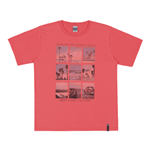Camiseta Coral - Juvenil Menino -Meia Malha Camiseta Vermelho - Juvenil Menino - Meia Malha - Ref:33456-61-12
