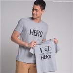 Camiseta Dad Is My Hero Cinza/Preto - 10