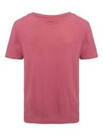 Camiseta de Algodão Rosa Tamanho P
