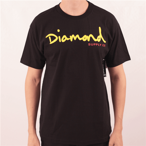 Camiseta Diamond Script Tee Preto M