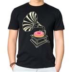 Camiseta Donut Gramofone P - PRETO