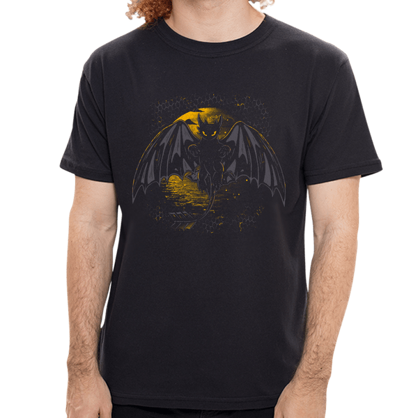Camiseta Dragão da Noite - Masculina 6D24 - Camiseta Cavaleiro da Noite - Masculina - P