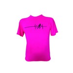 Camiseta DryFit Coolshirt Cardiograma Pink Xg