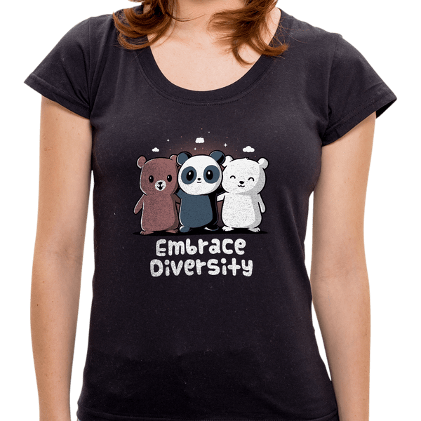 Camiseta Embrace Diversity - Feminina PR - Camiseta Embrance Diversity - Feminina - P