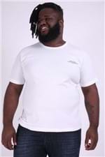 Camiseta Estampa Frente e Costas Plus Size Off White P