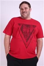 Camiseta Silk Masculina Plus Size Vermelho M