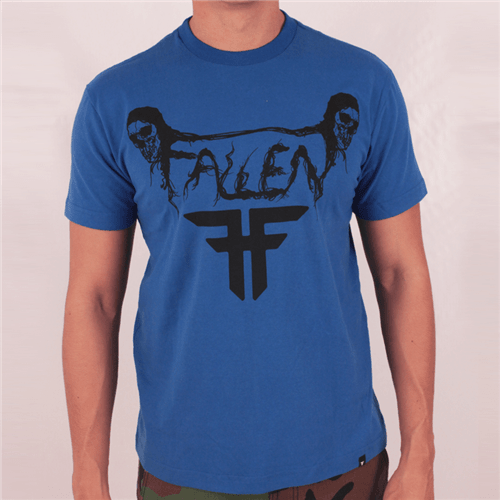Camiseta Fallen Skull Azul M
