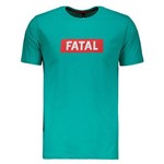 Camiseta Fatal Estampada Verde Turquesa - Fatal - Fatal