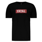 Camiseta Fatal Logo Preta e Vermelha - Fatal - Fatal