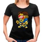 Camiseta Feminina Cyclops Minion P - PRETO
