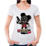 Camiseta Feminina Gangsta Mouse P - BRANCO