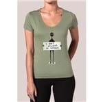 Camiseta Feminina Humans Verde P