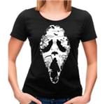 Camiseta Feminina Reaper Scream P - PRETO