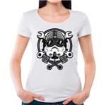 Camiseta Feminina Stormtrooper Racer P - BRANCO