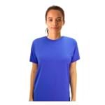 Camiseta Feminina UV.LINE Skin Protection Manga Curta Azul Bic Tamanho G com 1 Unidade