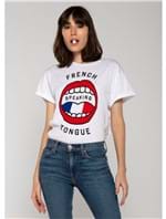 Camiseta French Tongue Branca Tamanho M