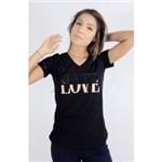 Camiseta Gabi Love & Hate Preta CaFarah M