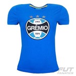 Camiseta Grêmio Escudo Feminina Azul - Meltex