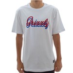 Camiseta Grizzly Cursive White (P)