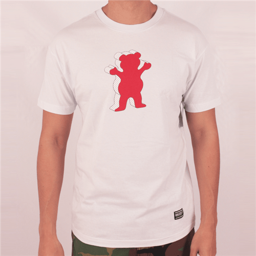 Camiseta Grizzly Og 3d Bear Tee Branco M