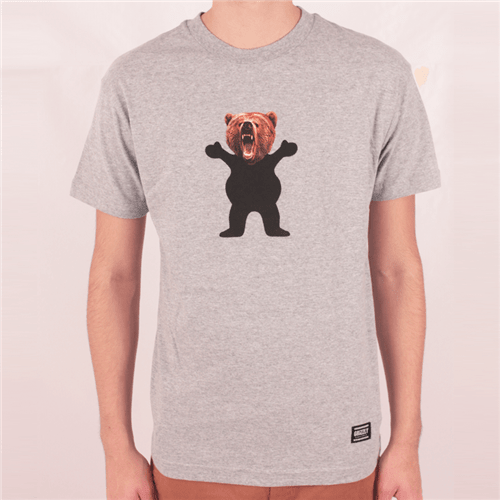 Camiseta Grizzly Yosemite Bear Tee Cinza P