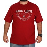 Camiseta Hang Loose Tamanho Especial - Vermelho - 2G