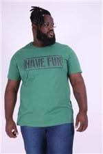 Camiseta Have Fun Plus Size Verde P