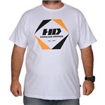 Camiseta Hd Tamanho Especial Geometric - Branca - 2G