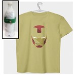 Camiseta Homem de Ferro - Team Stark - Cor Amarela - Tamanho Gg