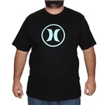 Camiseta Hurley Circle Icon Tamanho Especial - Preto - 1G
