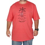 Camiseta Hurley Punk Island Tamanho Especial - Vermelho - 1G