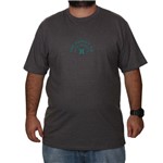 Camiseta Hurley Tamanho Especial Compass - Cinza - 2G
