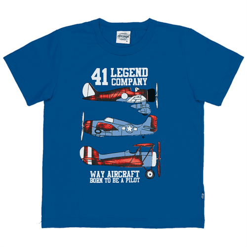 Camiseta Infantil Abrange Avião Azul 04