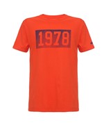 Camiseta Infantil Calvin Klein Jeans Estampa 1978 Laranja - 8