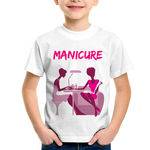 Camiseta Infantil Manicure - Foca na Moda