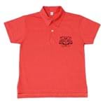 Camiseta Infantil Masculina Tóing Manga Curta Polo Coral