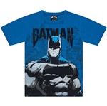 Camiseta Infantil Masculino Batman com Máscara Azul - Marlan 4