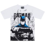 Camiseta Infantil Masculino Batman com Máscara Branco - Marlan 6