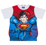 Camiseta Infantil Masculino Superman com Capa Branco - Marlan 1